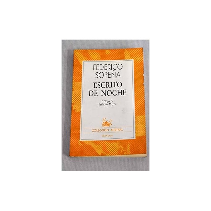 Escrito de noche - Sopeña Ibáñez, Federico